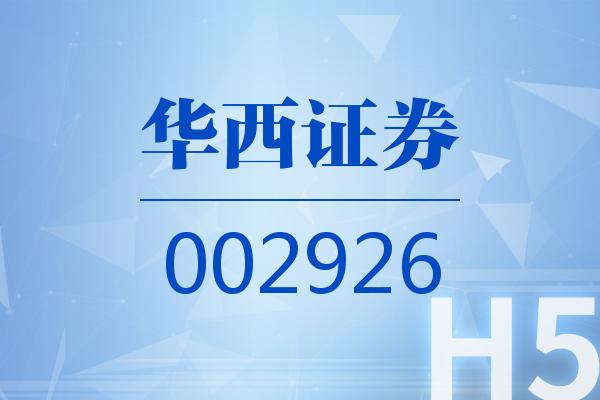 H5｜华西证券2024可视化年报