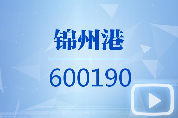 视频｜锦州港2024可视化一季报