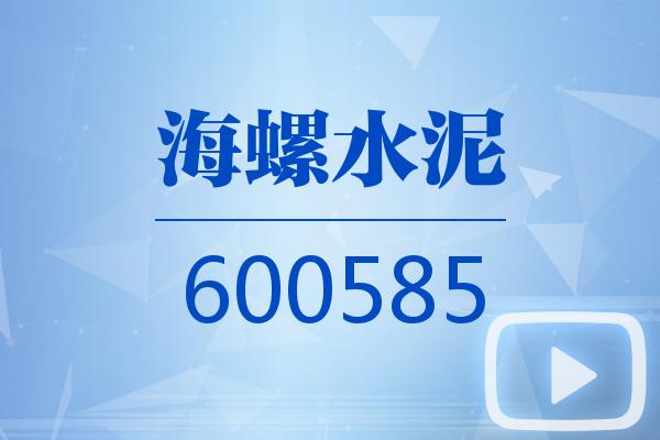 视频|海螺水泥2025可视化三季报